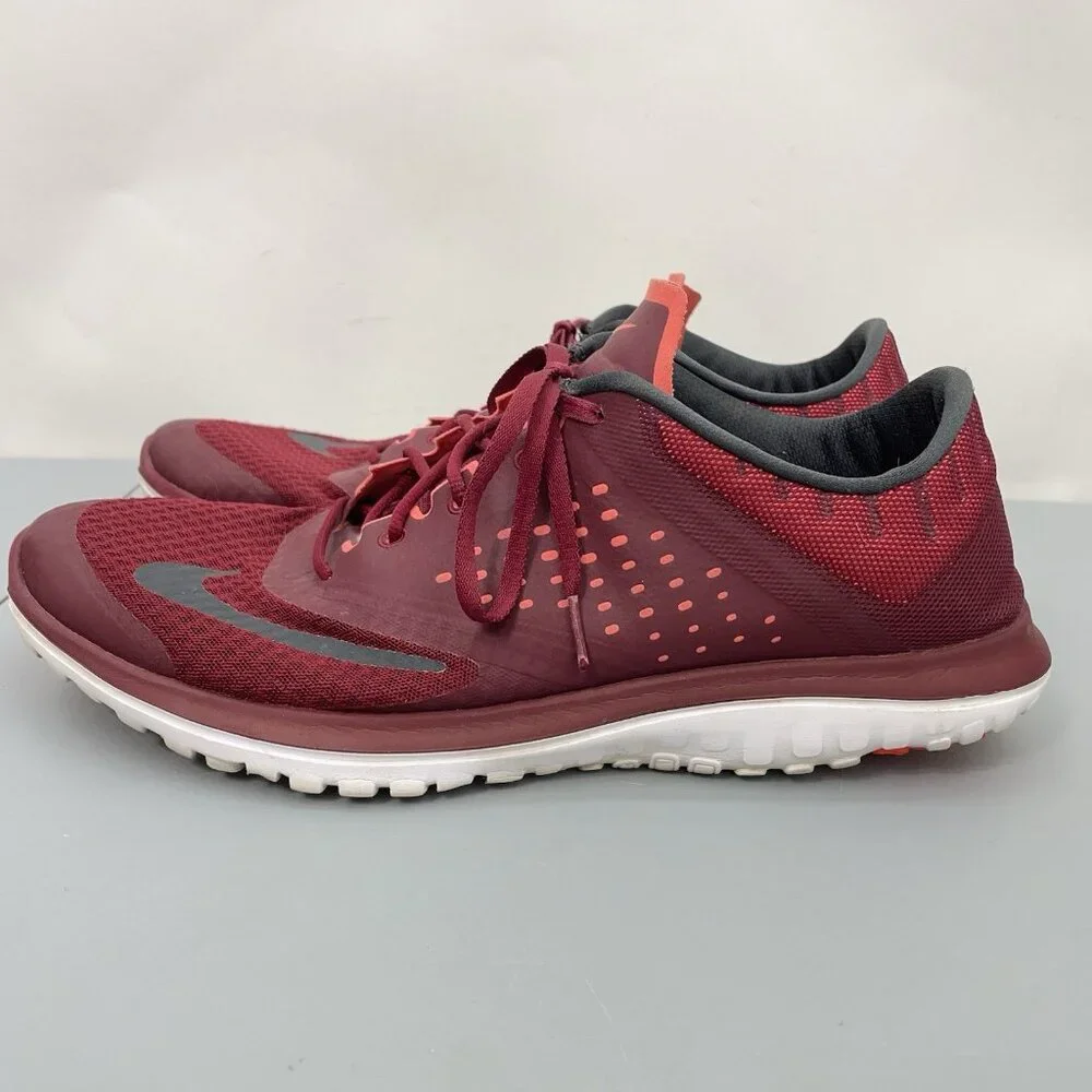 Nike FS Lite‎ Run 2 Sneakers Shoes Running Training Athletic Red Mens 13
